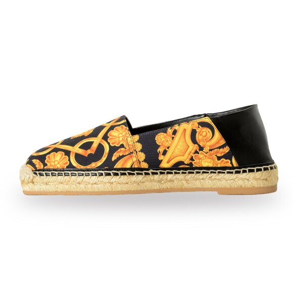 Versace Men\'s ST. Barocco Print Espadrilles Moccasins Loafers Shoes US 6 IT 39
